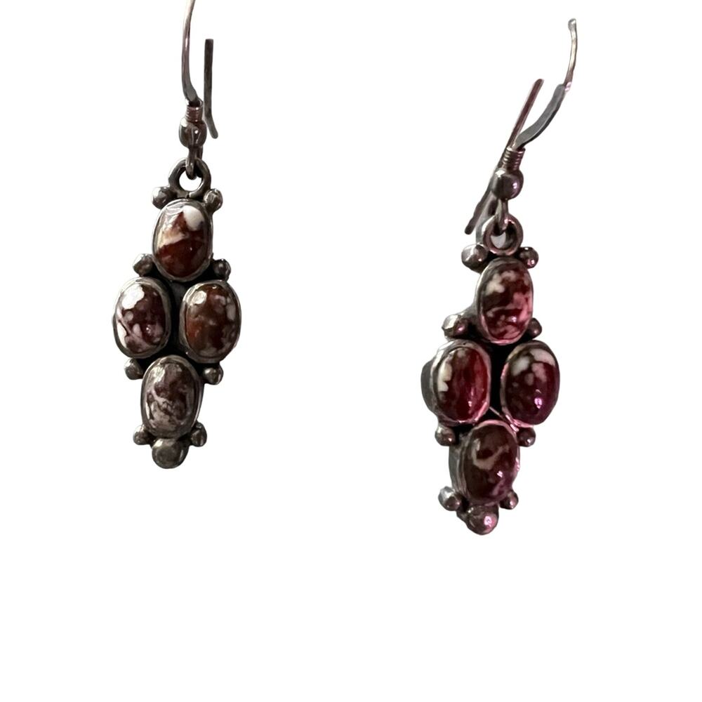 925 Sterling Silver & Stones Earrings